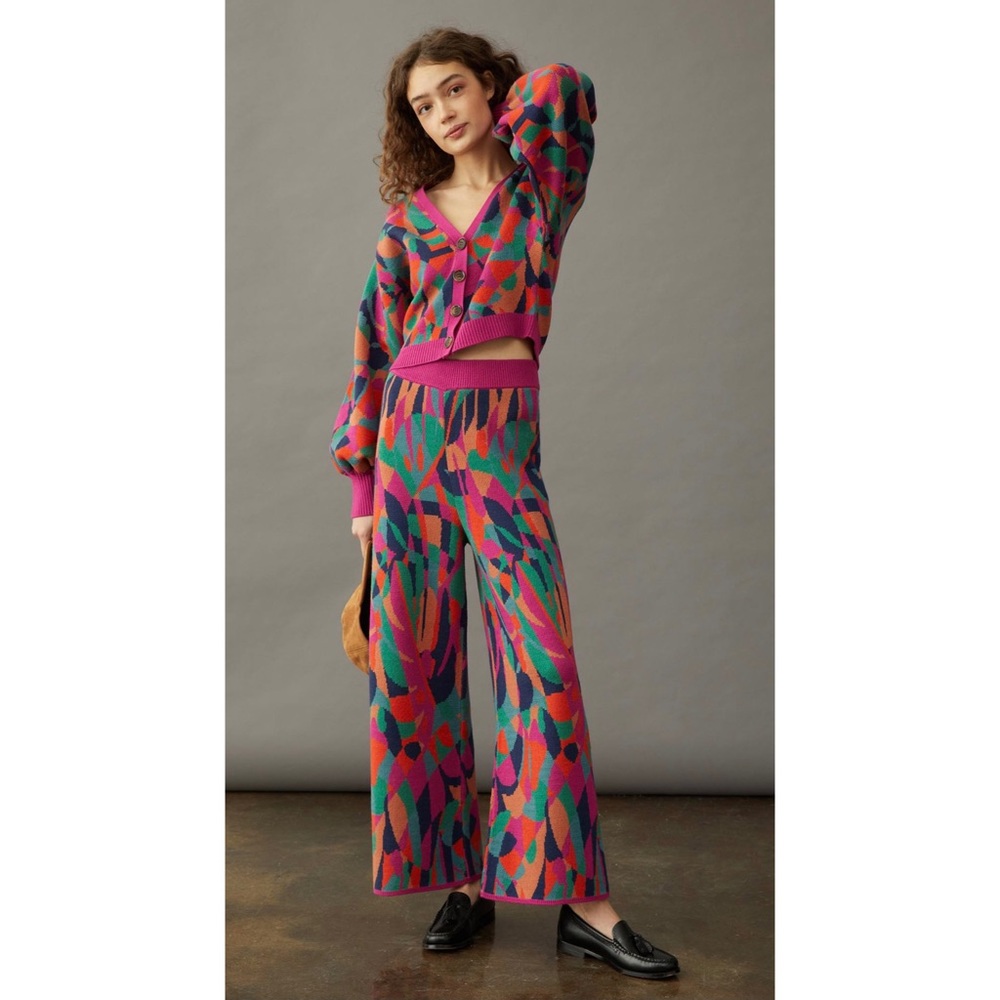 NWT Farm Rio Consuela 2-piece sweater set XSPetite